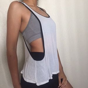 White work out tank
